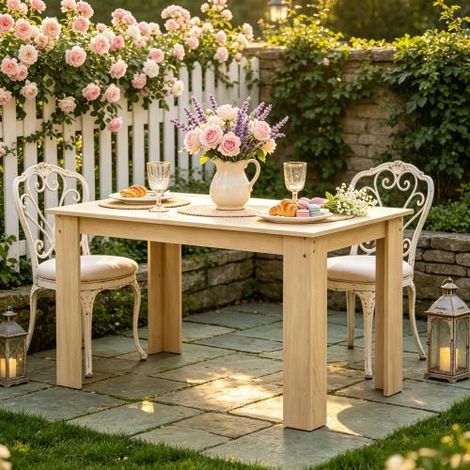 Élégante table à manger au design unique avec pied central table moderne et polyvalente adaptée aux espaces de vie (table à manger seule). (1/5)