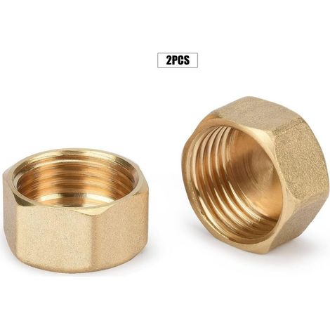 Messingstopfen, 1/2"-Innengewinde-Rohrkappe, Messing-Sechskantfittings, Messing-Blindstopfen (1/5)