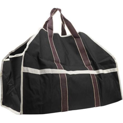 [JAMAIS UTILISÉ] Sac de bûche d'extérieur résistant à l'usure Sac de Rangement pour Bois de Chauffage Accessoires de cheminée de Camping 27 oz (1/4)