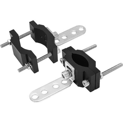 Motorcycle LED Headlight Mounting Brackets 18-52mm with Clamp Adjustable Mount with Extension for LED Bars and Spotlights, Compatible with Motorcycle, ATV, UTV and Off-Road Vehicles