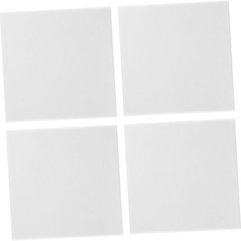 4pièces Carreaux Muraux Feutrine Tableau Affichage Carré Autocollants pour Notes et Documents (1/5)