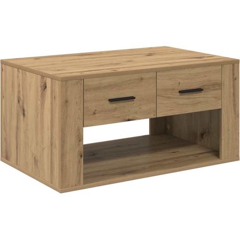 Coffee Table Artisan Oak 80 x 50 x 40 cm Engineered Wood vidaXL