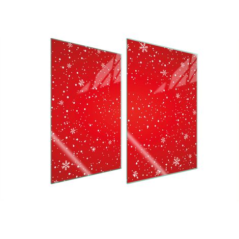 GLASSCHUTZPLATTE FÜR KÜCHE 2x35x52 ROT