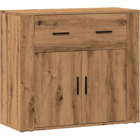 Credenza buffet cassettiera mobile contenitore organizer cucina soggiorno stanza dei bricolage 80 x 33 x 70 cm derivati del legno marrone 020030821