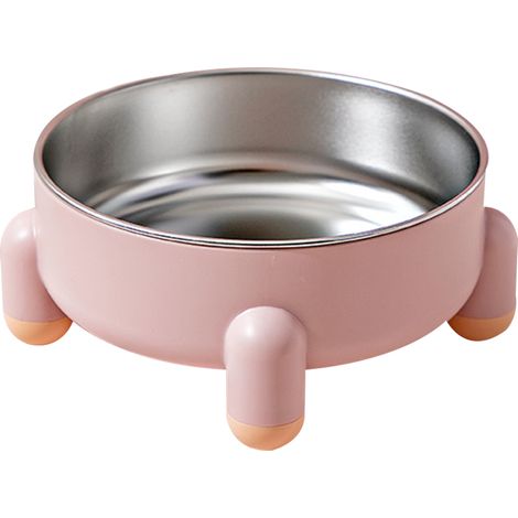 Gamelle pour chat à quatre pieds anti-basculement, gamelle pour chien en acier inoxydable (1/5)