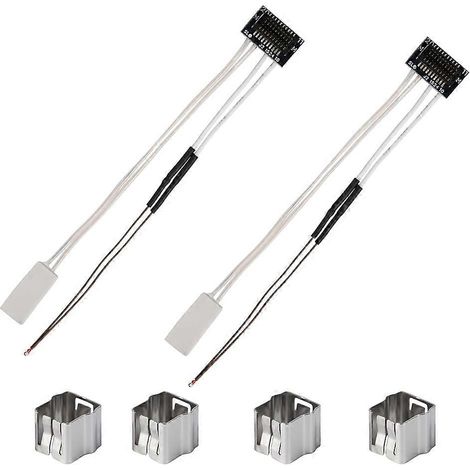 2er-Pack Keramikheizkörper- und Thermistor-Set für Bambu Lab P1P/P1S, 24 V 48 W Keramikheizpatrone, mit Befestigungsclip (1/5)