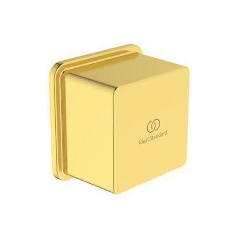 IS Wandanschl.Bogen Idealrain,eck. Ros., f.Brauseschlauch G1/2, Brushed Gold (1/5)