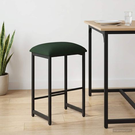 vidaXL Tabouret de bar Vert foncé 40 x 32 x 74 cm Bois d'ingénierie (1/5)