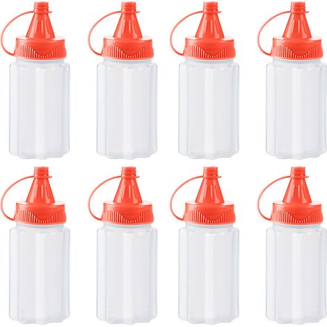 Flacon Souple - Pour Condiments - Capacité 500 ml - En Plastique Sans BPA - Idéal Cuisine Professionnelle et Maison - Lot de 6 (1/5)