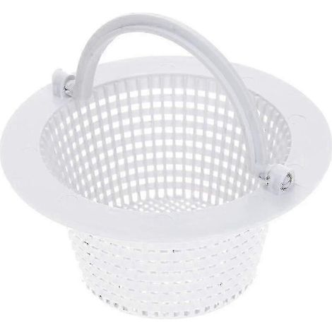 Panier de skimmer de piscine 16 cm  Panier de rechange standard pour skimmer  Préfiltre pour piscine  Avec poignée pour un retrait facile  Résistant au chlore (1/2)