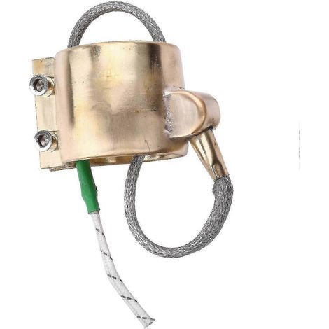 Bande chauffante en laiton électroplaqué 40 x 40 mm, 220 V, 220 W, avec anneau en cuivre (1/5)
