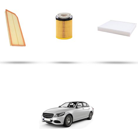 Kit tagliando 3 filtri compatibile con Mercedes Classe C (W205,S205,C205) 200 EQ 135kw Dal 2018 (1/5)