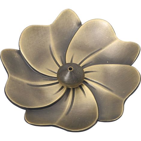 Brûleur à Encens - pour Bâtonnets d'Encens - en Alliage Métallique - Design Antique - Idéal pour Salon Chambre ou Salle de Méditation - 1 Pièce (1/5)