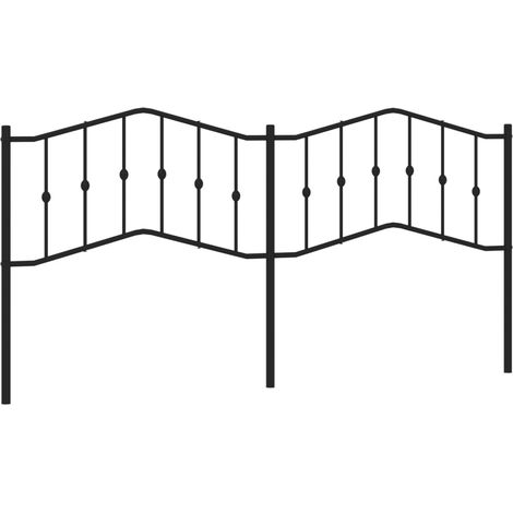Maison Exclusive - Ersatz-Kopfteil Metall Schwarz 200 cm