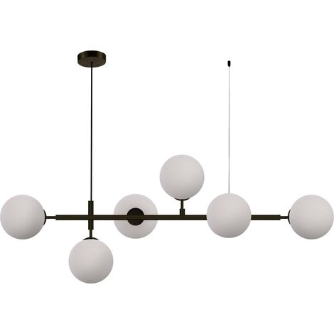 Lámpara colgante Alisa 6xE14 negro/blanco LP-005/6P BK/WH Light Prestige (1/4)