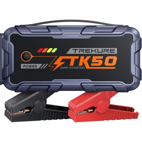 Booster Batterie Voiture 9000A 26800mAh, Démarreur Batterie Voiture(Tout Gaz ou 12L Diesel), 12V Booster Voiture Portatif avec 800 Lumens LED, 18W USB Charge Rapide, Étendu 8 Wag Câble, Poignée (1/5)