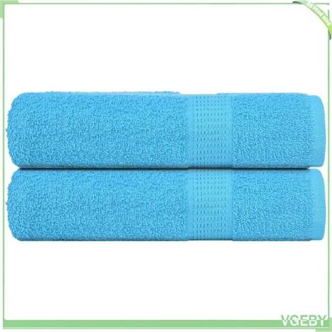 Essuie-mains - Lot 2 - Turquoise - 50 x 100 cm - 360 g/m² (1/5)