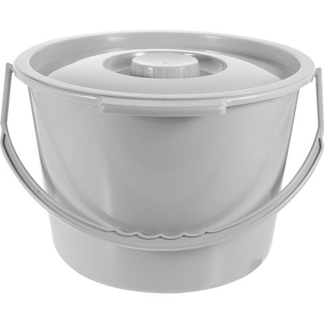 Pot de Chambre Portable Couvercle en Plastique, Siège de Toilette Confortable et Design Pratique pour Usage Domestique en Chambre à Coucher (1/5)