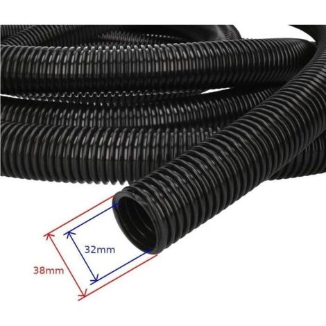 Bardusch - Tuyau Annelé Souple Multi-usages - 10 mètres - Diamètre intérieur 32 mm - PVC non-toxique (1/3)
