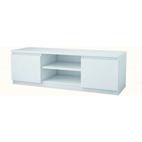 Meuble TV Helil deux portes 120 CM blanc MAT en 18 MM (1/3)