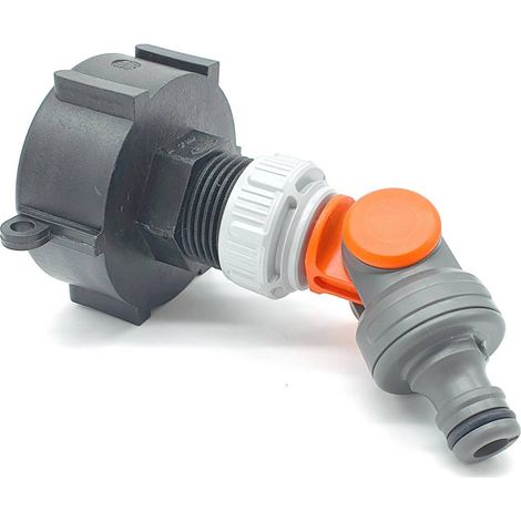 Raccord S60x6 avec sortie articulée raccord rapide Gardena (1/4)