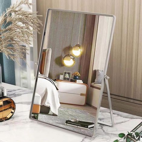 Miroir de Table rectangulaire - Pivotant à 90° - 30 x 22 cm - Haute définition - pour Commode, Salon, Chambre à Coucher, Bureau (1/5)