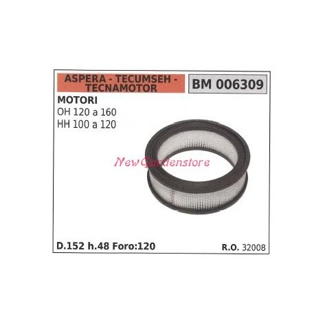 Filtro aria ASPERA motore rasaerba tosaerba tagliaerba OH 120-160  006309