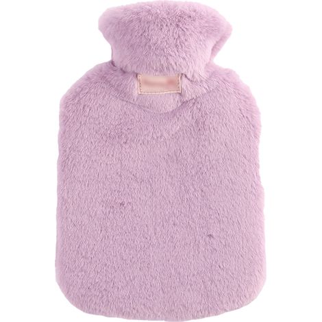 Bottle À Eau Chaude - Avec Housse Douce En Velours - Pour Soulagement Des Douleurs, Chaleur Localisée Sur Cou Et Épaules, Pieds Ou Abdomen - 2 L (1/5)