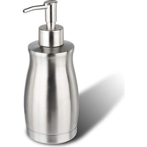 Distributeur de savon, distributeur de savon liquide, distributeur de liquide vaisselle en acier inoxydable pour salle de bain et (1/5)