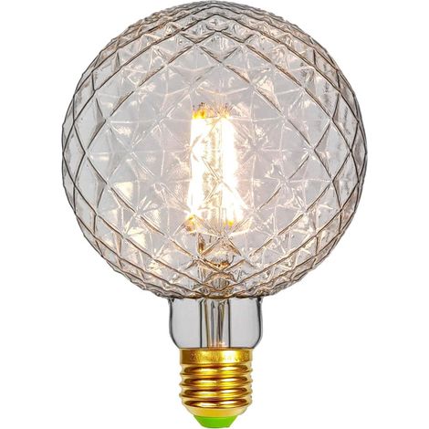 Ampoule LED vintage, 4W, 2700K, lumière blanc chaud, verre, 220/240V, avec culot à vis Edison, douille E27, ampoule décorative spéciale (G125) (1/5)