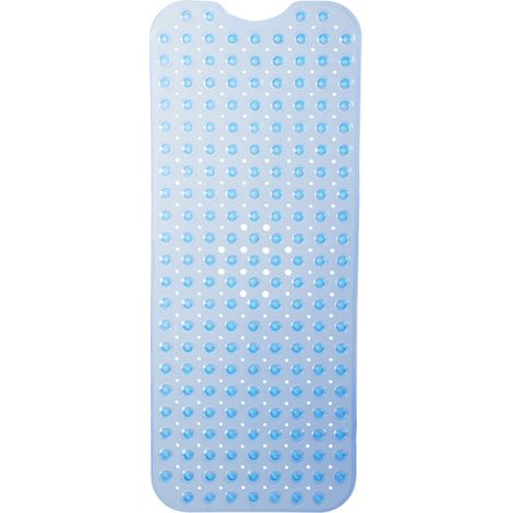 Relaxdays Bathtub Mat, Extra Large Size with Suction Cups, Washable, 97 x 39 cm, Different Colours