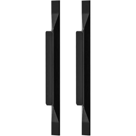 2x Poignées européennes en alliage d'aluminium pour armoires de cuisine, poignées de penderie, tirette, longueur totale 160 mm, entraxe 96 mm (1/4)