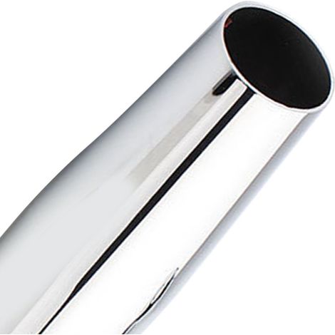 Silencieux moto inox réducteur de bruit pot d'échappement universel pour motocycle type B blanc (1/5)