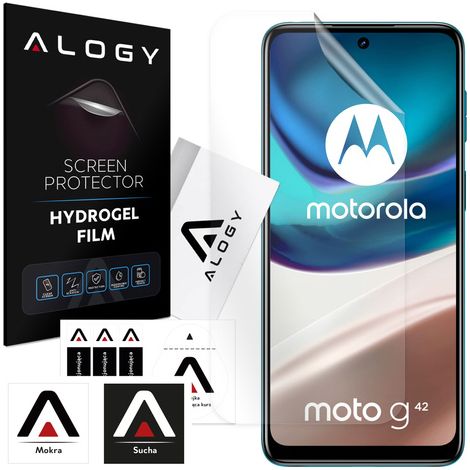 Pellicola in idrogel per la protezione dello schermo del telefono Motorola Moto G42, pellicola protettiva in idrogel Alogy (1/4)