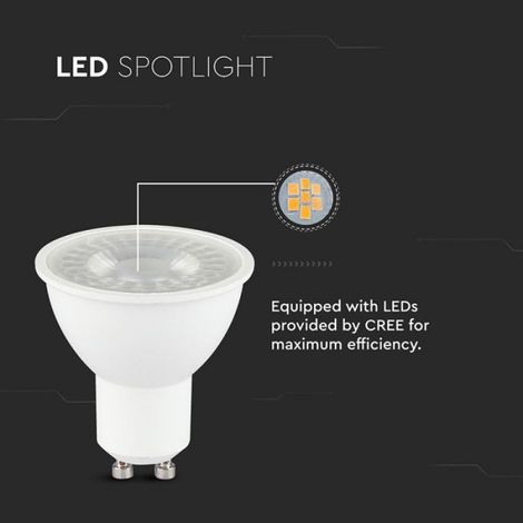 Ampoule LED GU10 - - TA-218766 - 7.5W (équiv.70W) - 4000K (Blanc naturel) - 610 lm (1/5)