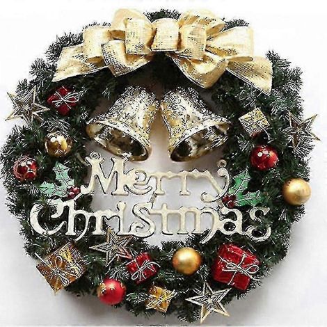 Couronne de porte créative pour Noël, guirlande de Noël, couronnes de 30 cm, style 3 (1/2)