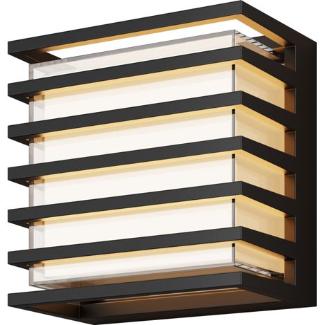 Maytoni Downing Street Applique murale d'extérieur moderne noire 3000 K 380 lm IP65 (1/3)