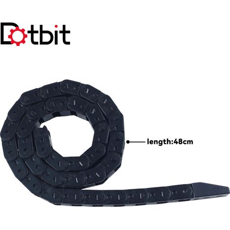 3D printer accessory compatible with S1/S1C black tank cable chain, extruder head, cable storage chain, high temperature resistant. (1/4)