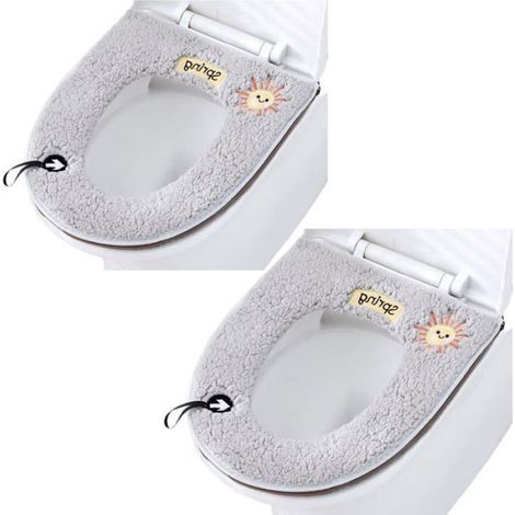 Coussin De Siege De Toilette - Universel Impermeable Avec Boucle De Suspension - Pour Salle De Bain - Lot De 2 (1/3)