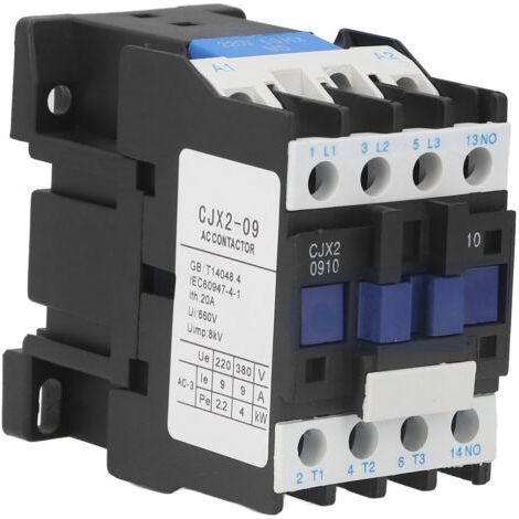 Bobine de contacteur AC NO pour indicateurs de commande d'alimentation moteur CJX2-0910 220 V 50 Hz 9 A (1/5)