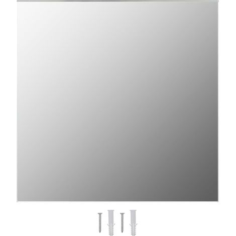 Miroir mural - Miroir pour le couloir ou la salle de bain,Design Moderne carré 50 x 50 cm Verre -97941 (1/5)