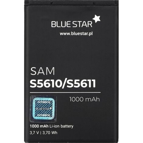 Bluestar Akku Ersatz kompatibel mit Samsung S3650 Corby / B3410 Delphi / Star II 1000 mAh Austausch Batterie Accu AB463651BU (1/4)