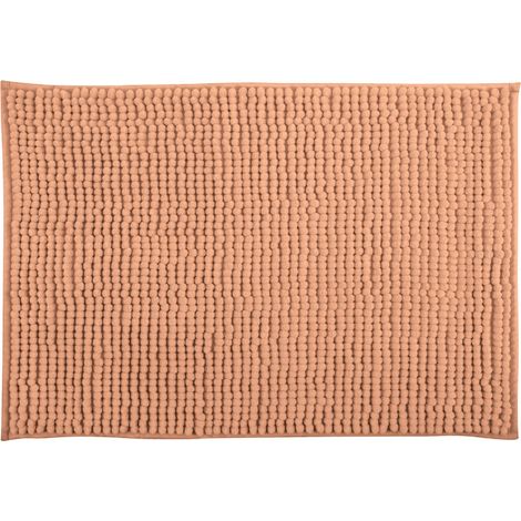 TAPIS DE BAIN CHENILLE 50X80 CM PECHE
