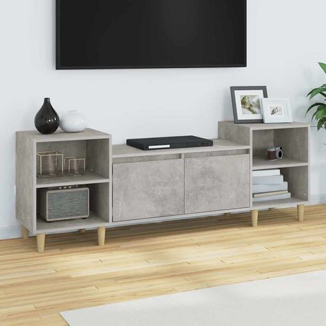 vidaXL TV Cabinet Concrete Grey 160x35x55 cm Engineered Wood (1/5)