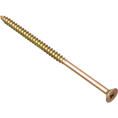 ForgeFix MPS5120Y Multi-Purpose Pozi Compatible Screw CSK ST ZYP 5.0 x 120mm Box 100 FORMPS5120Y