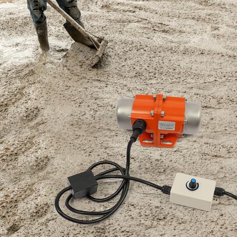 60W Vibrationsmotor mit Drehzahlregler - 220V Asynchroner Rüttelmotor, 3000RPM, IP65, Vibrator einstellbare Vibration für Bergbau, Metallurgie, Bauwesen und mechanische Geräte (1/5)