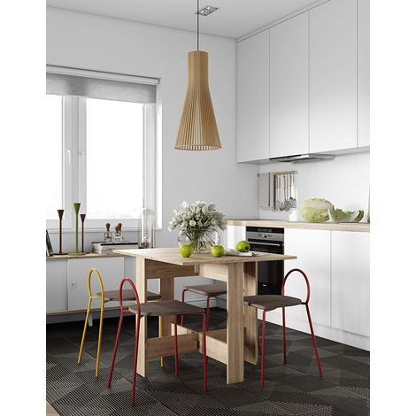 Symbiosis Papillon, Tavolo pieghevole, Rovere naturale 103/67/28x76x73,4 cm (1/4)