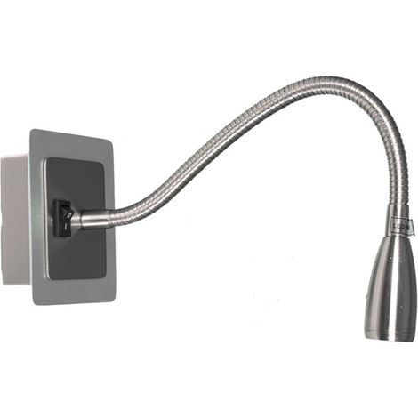 margarida wandleuchte 1x3w led 6000k l.10xan.36cm nickel