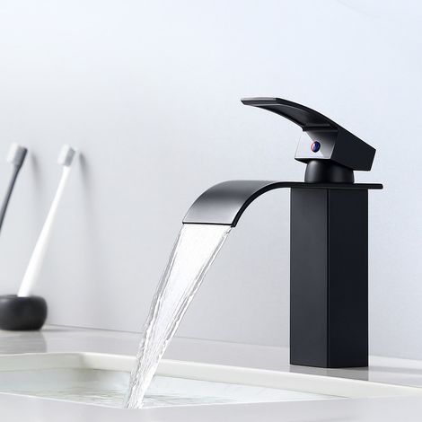 Rubinetto bagno a Cascata,Miscelatore a Cascata Rubinetto Lavabo Bagno Miscelatore Monocomando da Lavandino Bagno (1/5)
