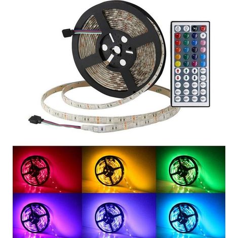 Striscia Led Rgb 5050 Smd 300 Bobina 5mt Multicolori Illuminazioni Negozio (1/3)
